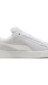 Puma suede XL sneakers in silver mist and white - Side View 03