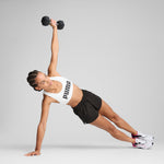 Puma 4keeps bra in white and black - Model Shot 03