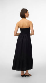 VERO MODA AWALISA bandeau ankle dress in black - Image 2