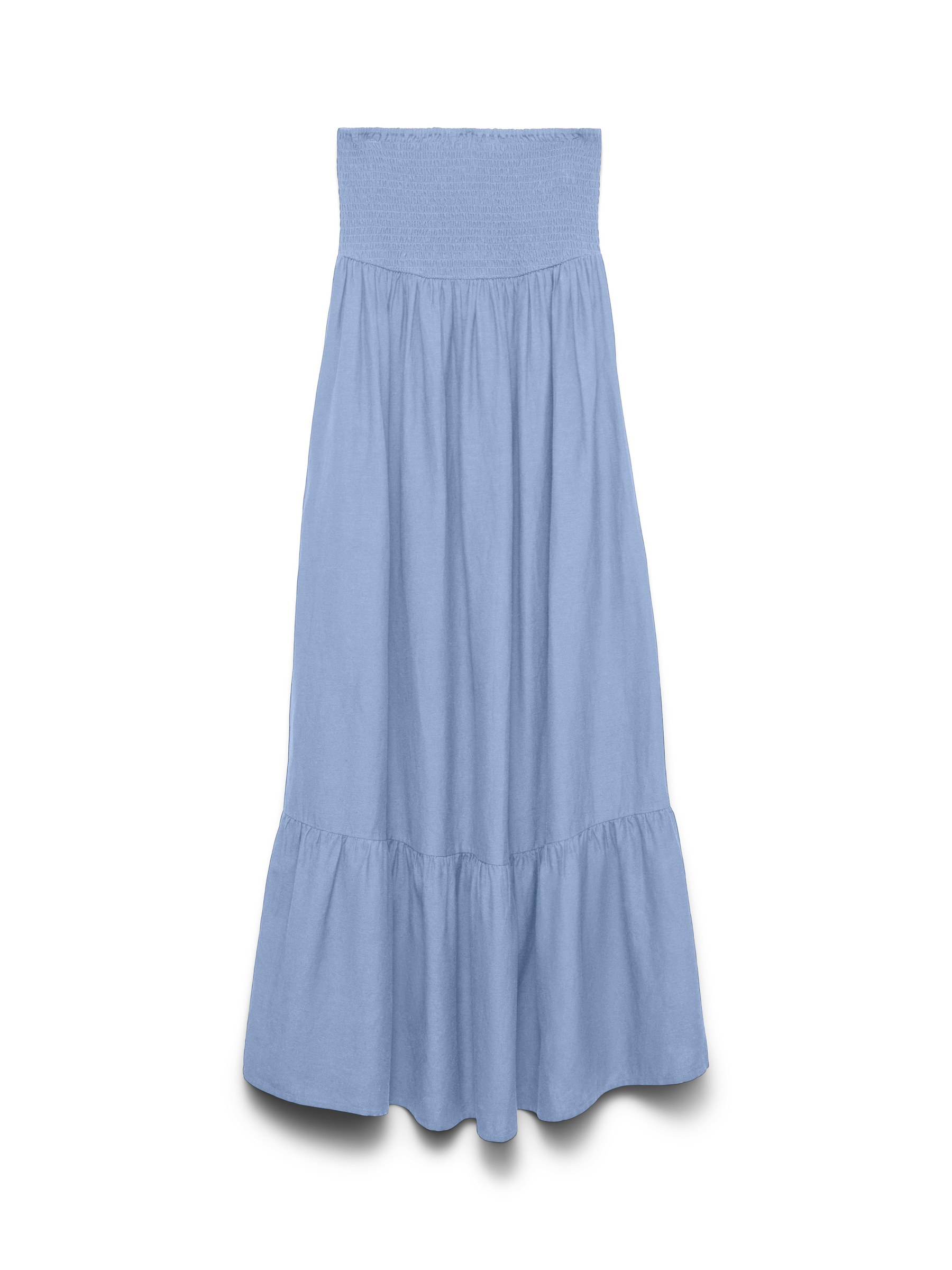 VERO MODA AWALISA bandeau ankle dress in brunnera blue - Image 3