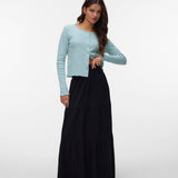 VERO MODA AWKEELEY long skirt in black - Image 1