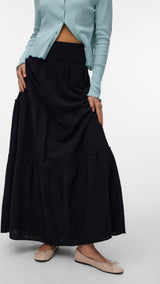 VERO MODA AWKEELEY long skirt in black - Image 4