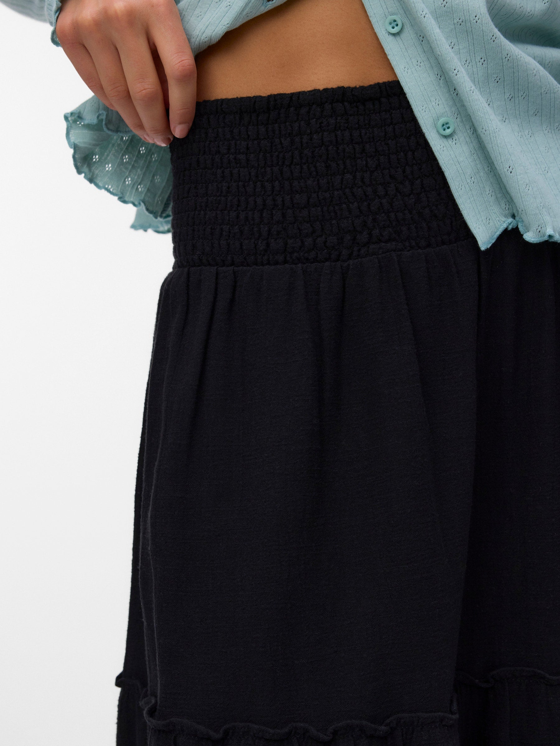 VERO MODA AWKEELEY long skirt in black - Image 5