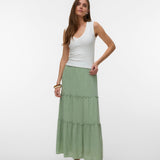 VERO MODA AWKEELEY long skirt in basil - Image 1