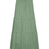 VERO MODA AWKEELEY long skirt in basil - Image 3