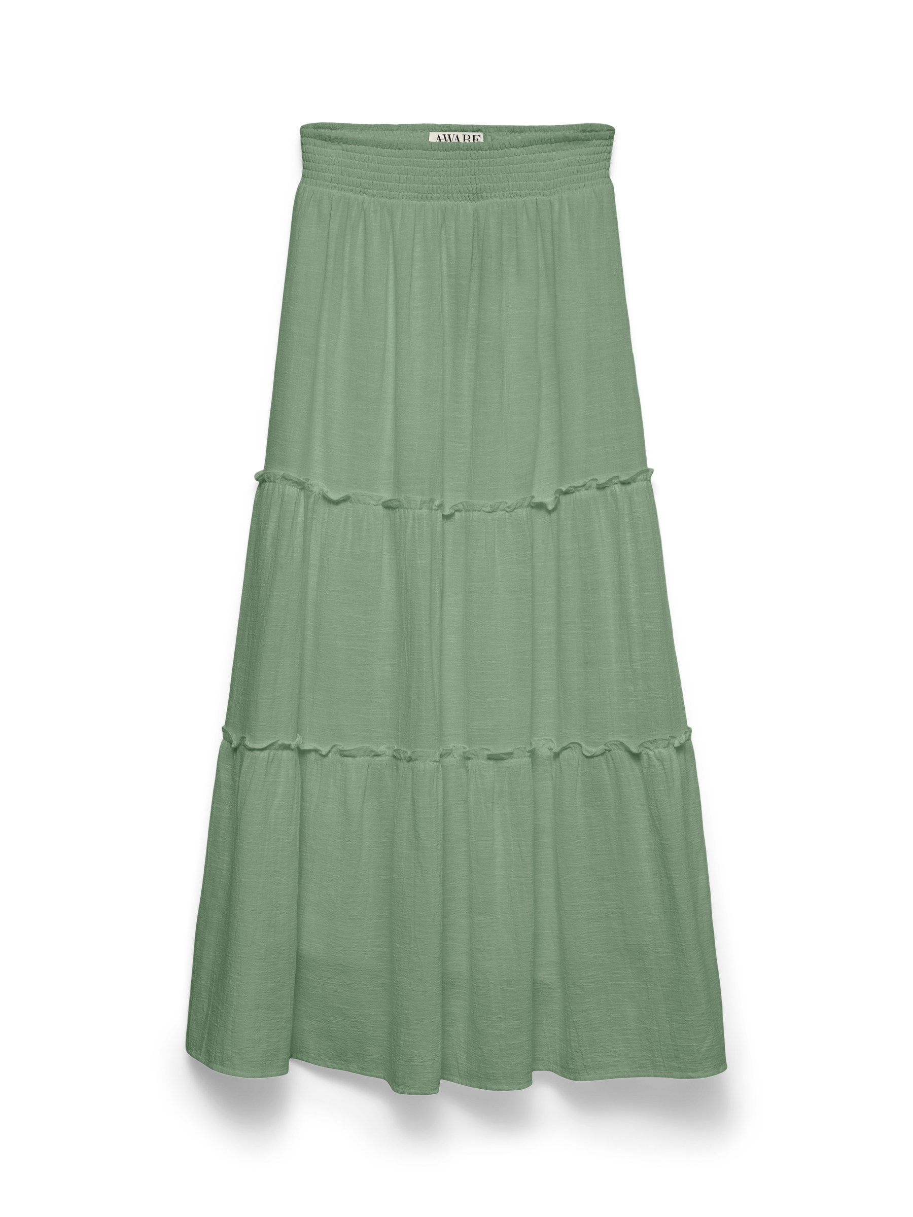 VERO MODA AWKEELEY long skirt in basil - Image 3