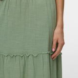 VERO MODA AWKEELEY long skirt in basil - Image 5