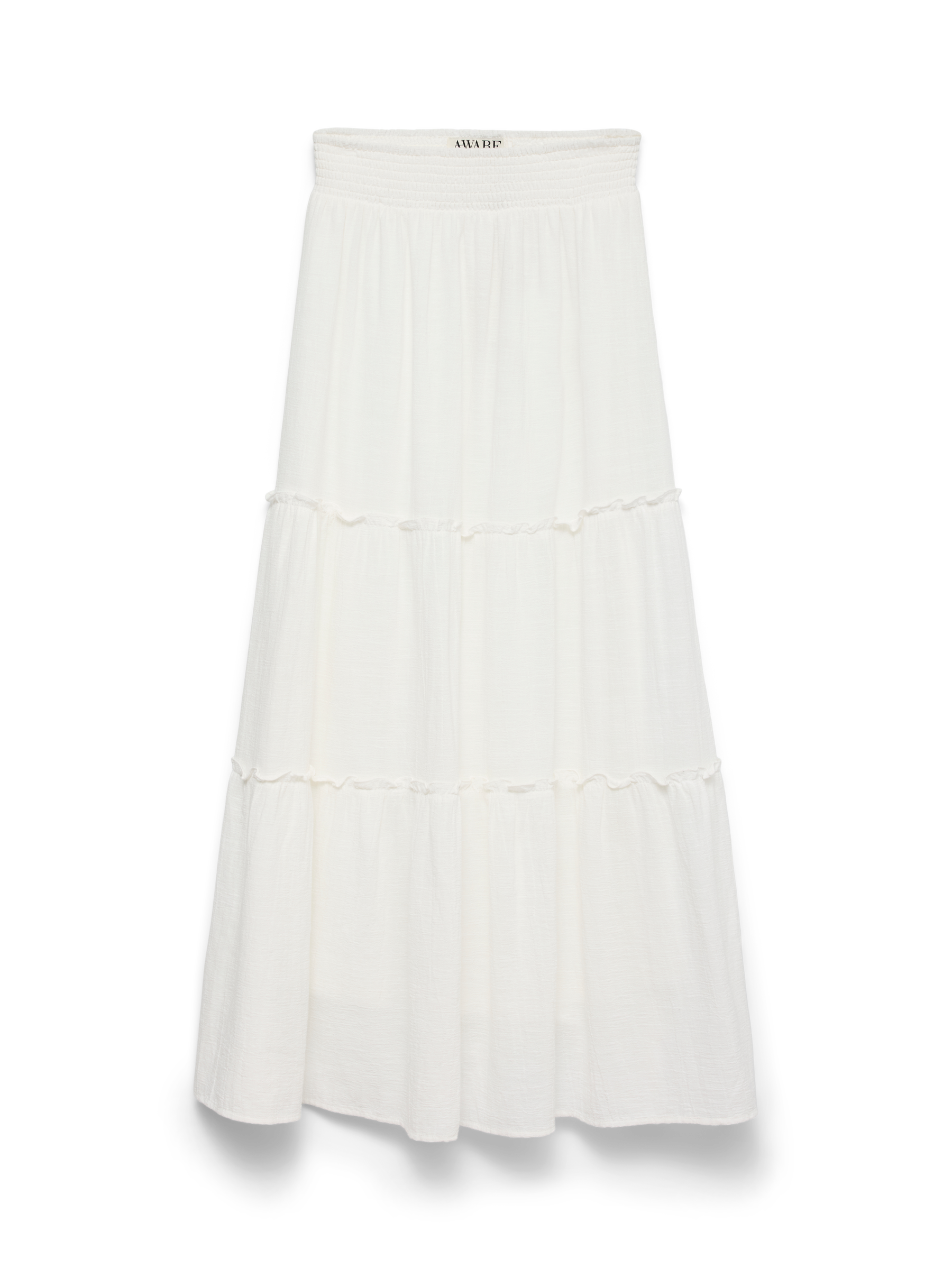 VERO MODA AWKEELEY long skirt in snow white - Image 3