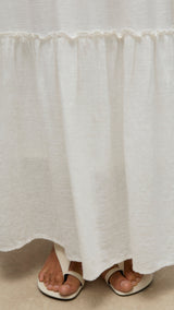 VERO MODA AWKEELEY long skirt in snow white - Image 7