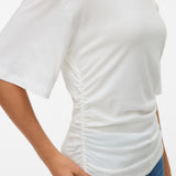 VERO MODA AWNAVARO 2/4 o-neck top in snow white - Image 5