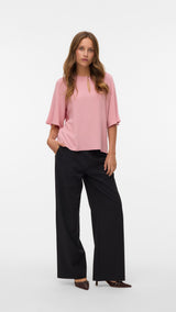 VERO MODA VMANNA 2/4 top in rose elegance - Image 1