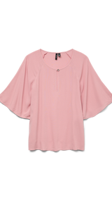 VERO MODA VMANNA 2/4 top in rose elegance - Image 3