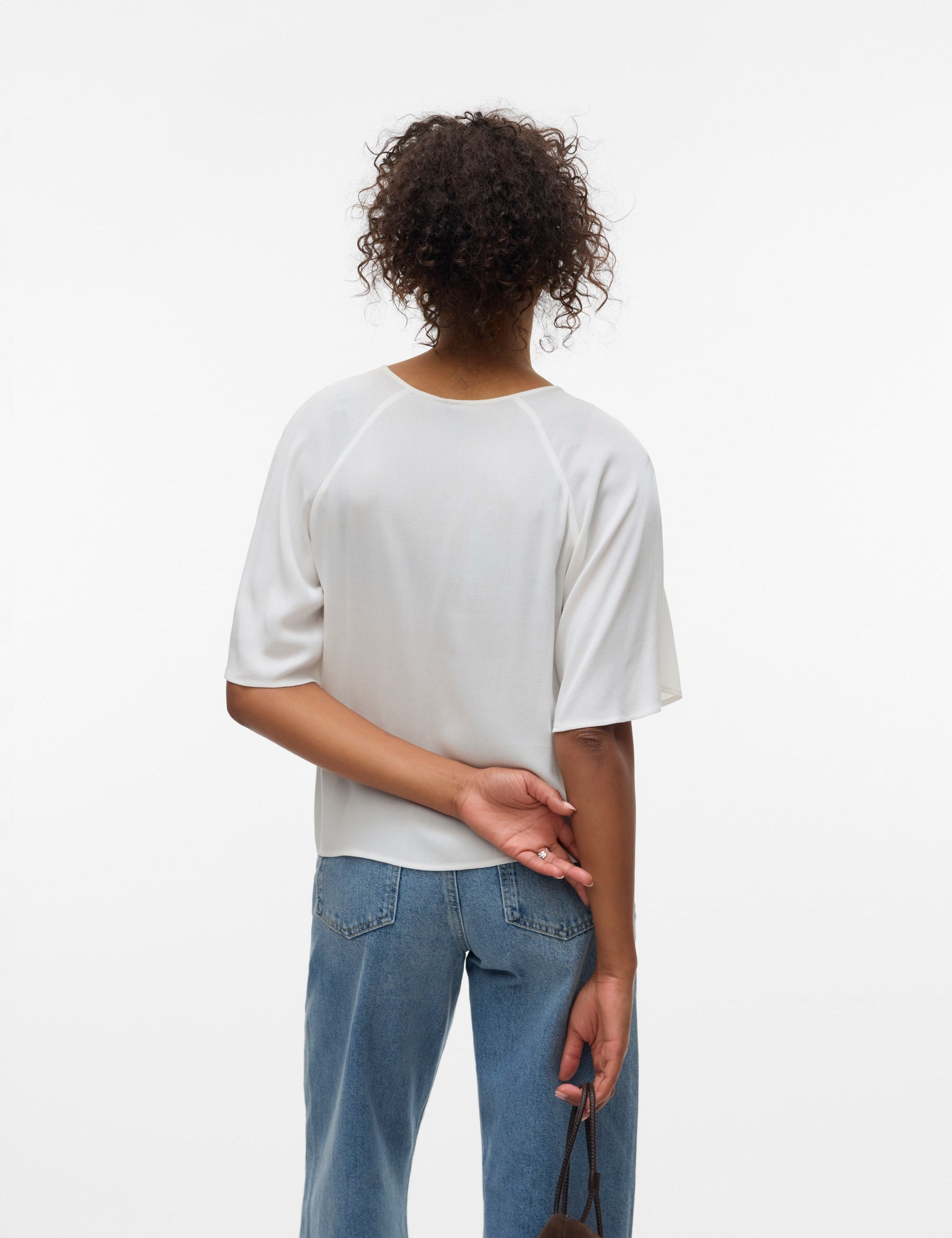 VERO MODA VMANNA 2/4 top in cloud dancer - Image 2