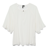 VERO MODA VMANNA 2/4 top in cloud dancer - Image 3