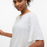 VERO MODA VMANNA 2/4 top in cloud dancer - Image 5
