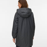 VERO MODA VMASTA teddy coated coat in asphalt - Image 2