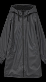VERO MODA VMASTA teddy coated coat in asphalt - Image 3