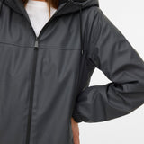 VERO MODA VMASTA teddy coated coat in asphalt - Image 5
