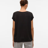 VERO MODA VMAVA plain top in black - Image 2