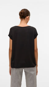 VERO MODA VMAVA plain top in black - Image 2