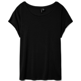 VERO MODA VMAVA plain top in black - Image 3