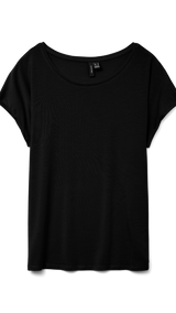 VERO MODA VMAVA plain top in black - Image 3