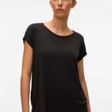 VERO MODA VMAVA plain top in black - Image 5