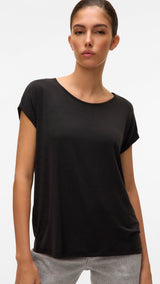 VERO MODA VMAVA plain top in black - Image 5
