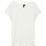VERO MODA VMAVA plain top in snow white - Image 3
