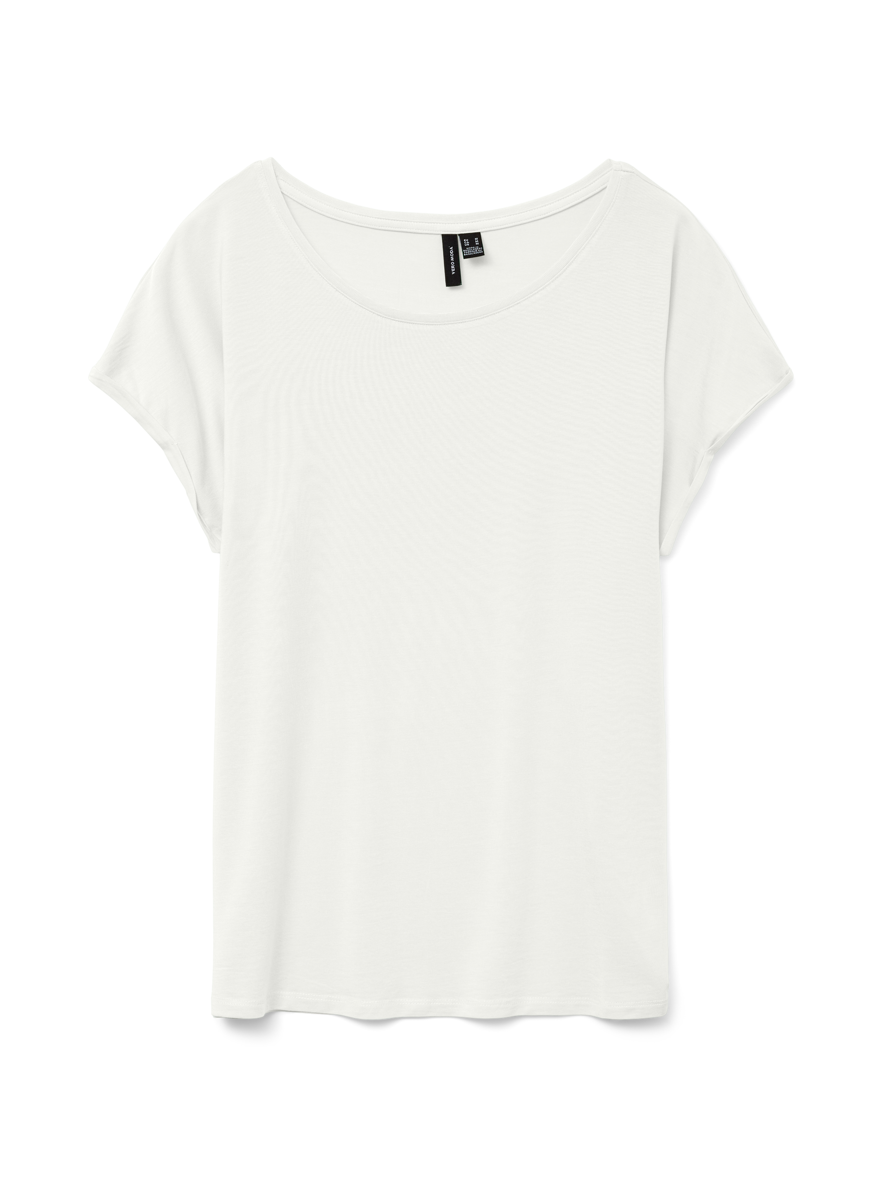 VERO MODA VMAVA plain top in snow white - Image 3