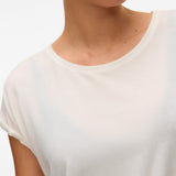 VERO MODA VMAVA plain top in snow white - Image 6