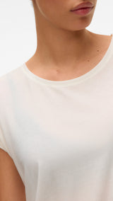 VERO MODA VMAVA plain top in snow white - Image 6