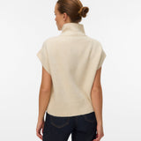 VERO MODA VMBANG highneck zipper vest boo - birch