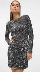 VERO MODA VMBELLA short dress in griffin - Image 6