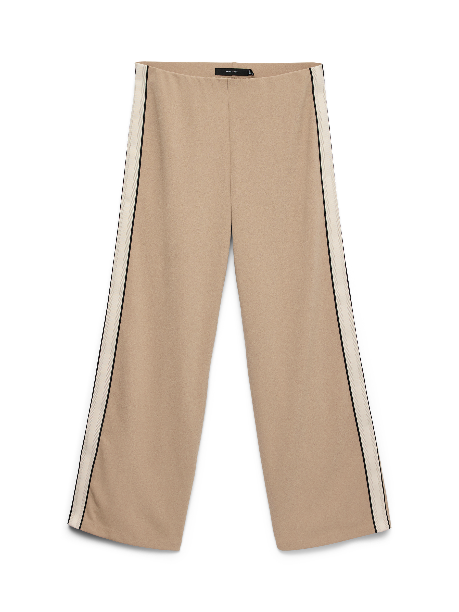 VERO MODA VMBERLIN wide panel pant in silver mink panel a1 - Image 3
