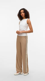 VERO MODA VMBERLIN wide panel pant in silver mink panel a1 - Image 4