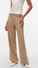 VERO MODA VMBERLIN wide panel pant in silver mink panel a1 - Image 5