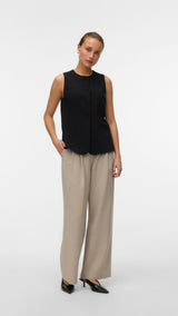 VERO MODA VMBERLIN waistcoat in black - Image 1