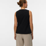 VERO MODA VMBERLIN waistcoat in black - Image 2