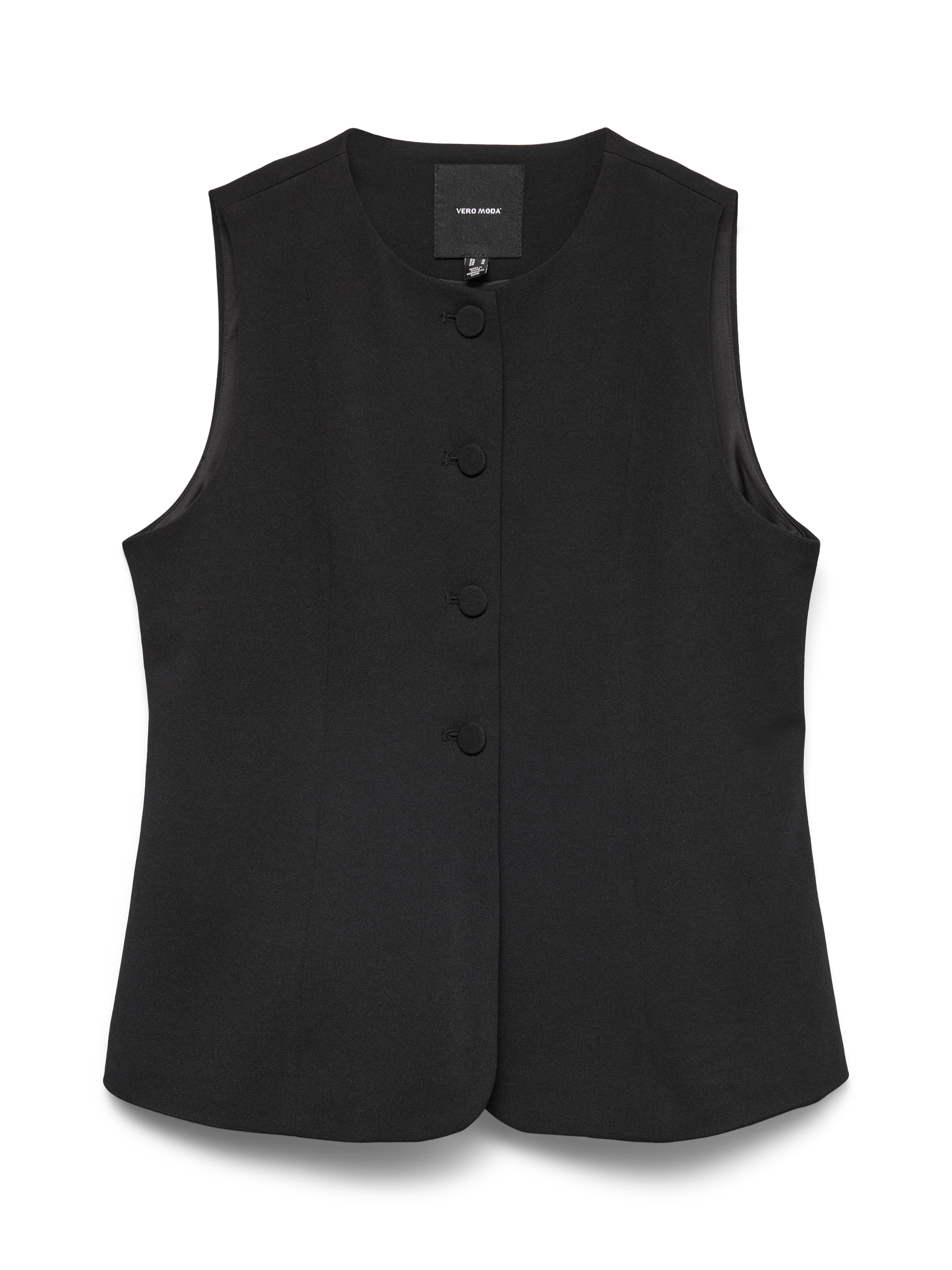 VERO MODA VMBERLIN waistcoat in black - Image 3