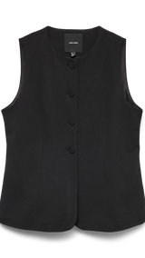 VERO MODA VMBERLIN waistcoat in black - Image 3