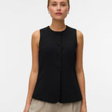 VERO MODA VMBERLIN waistcoat in black - Image 4