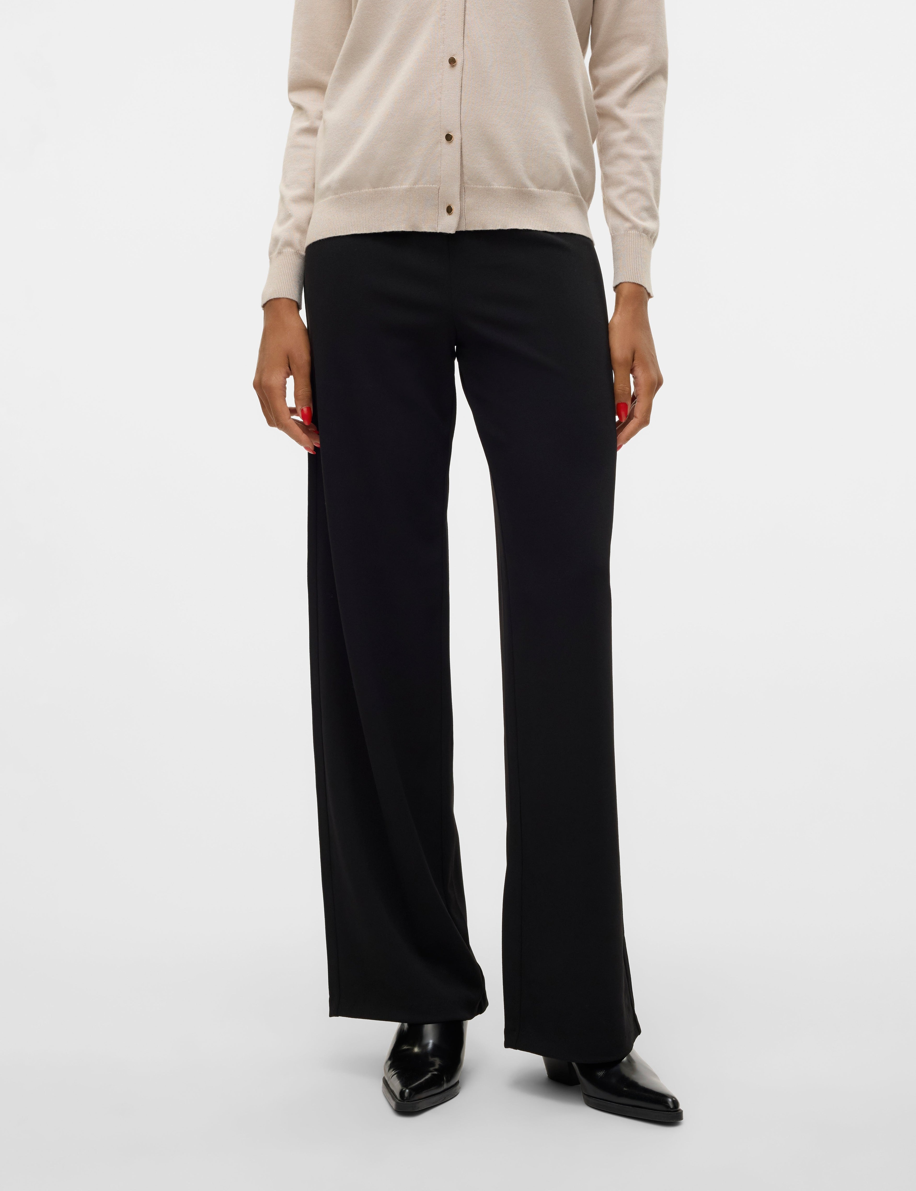 VERO MODA VMBERLIN zamira wide pant in black - Image 1