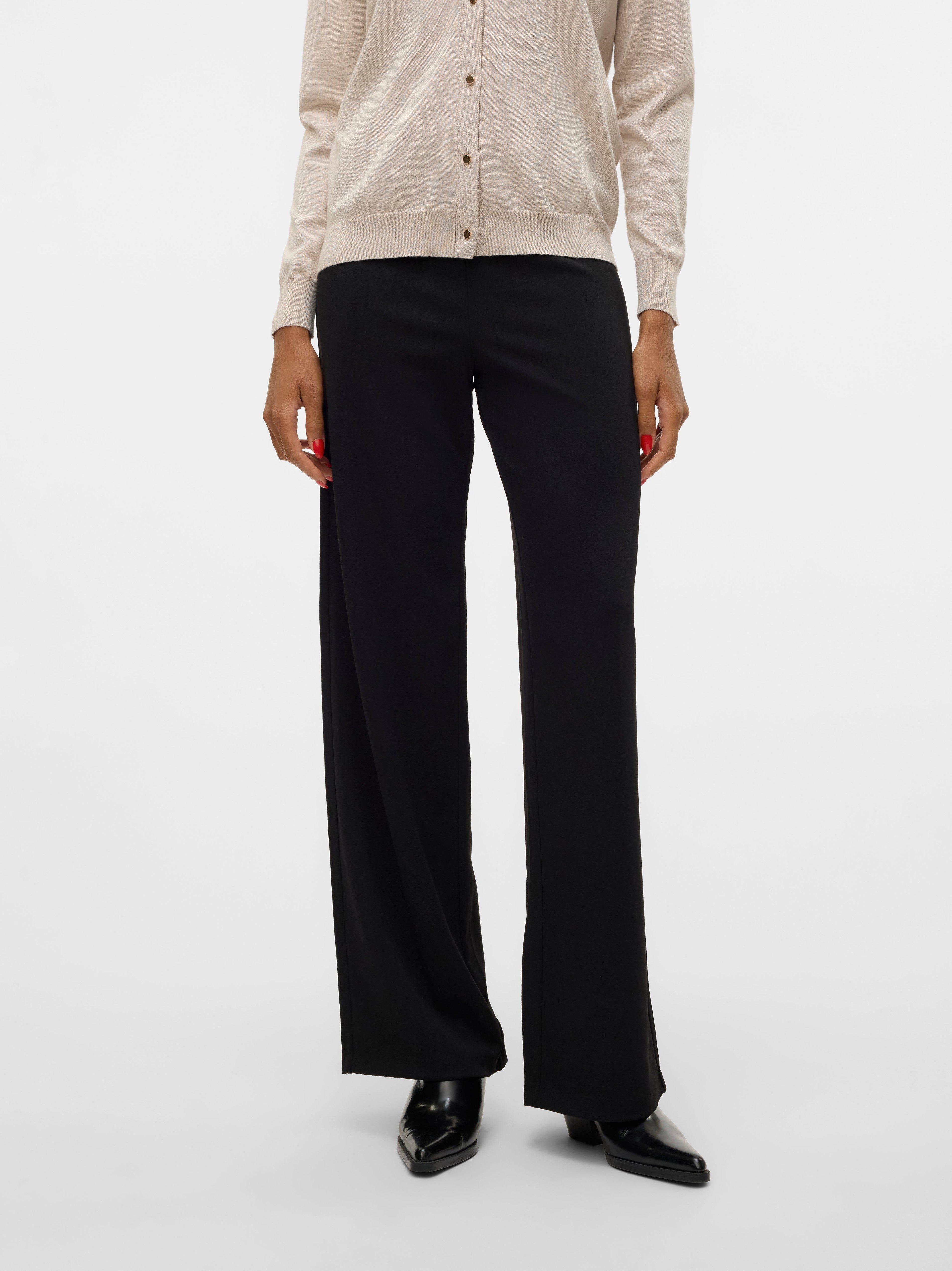 VERO MODA VMBERLIN zamira wide pant in black - Image 1