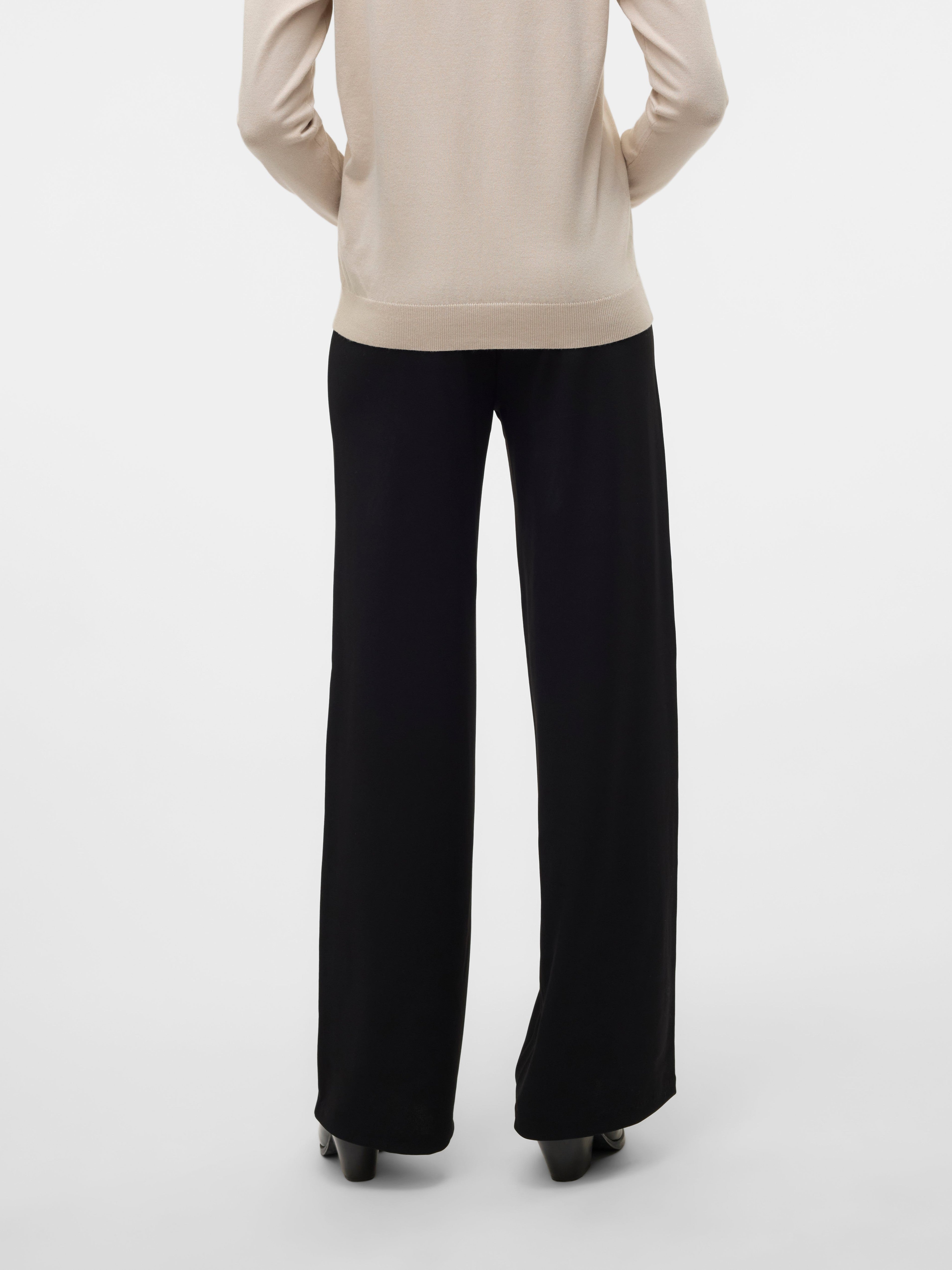 VERO MODA VMBERLIN zamira wide pant in black - Image 2