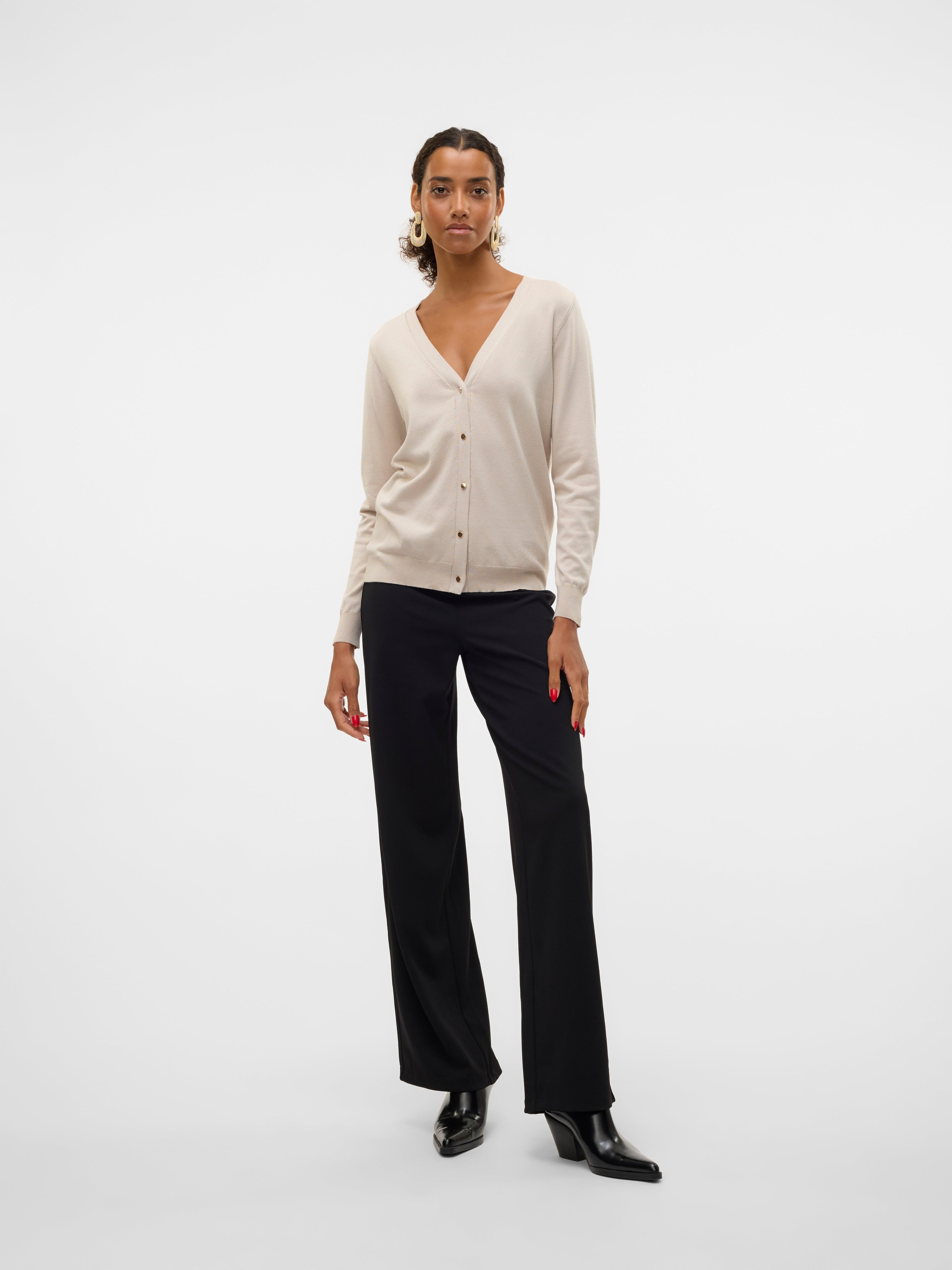 VERO MODA VMBERLIN zamira wide pant in black - Image 5