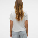 VERO MODA VMBERTA mette top box in snow white - Image 2