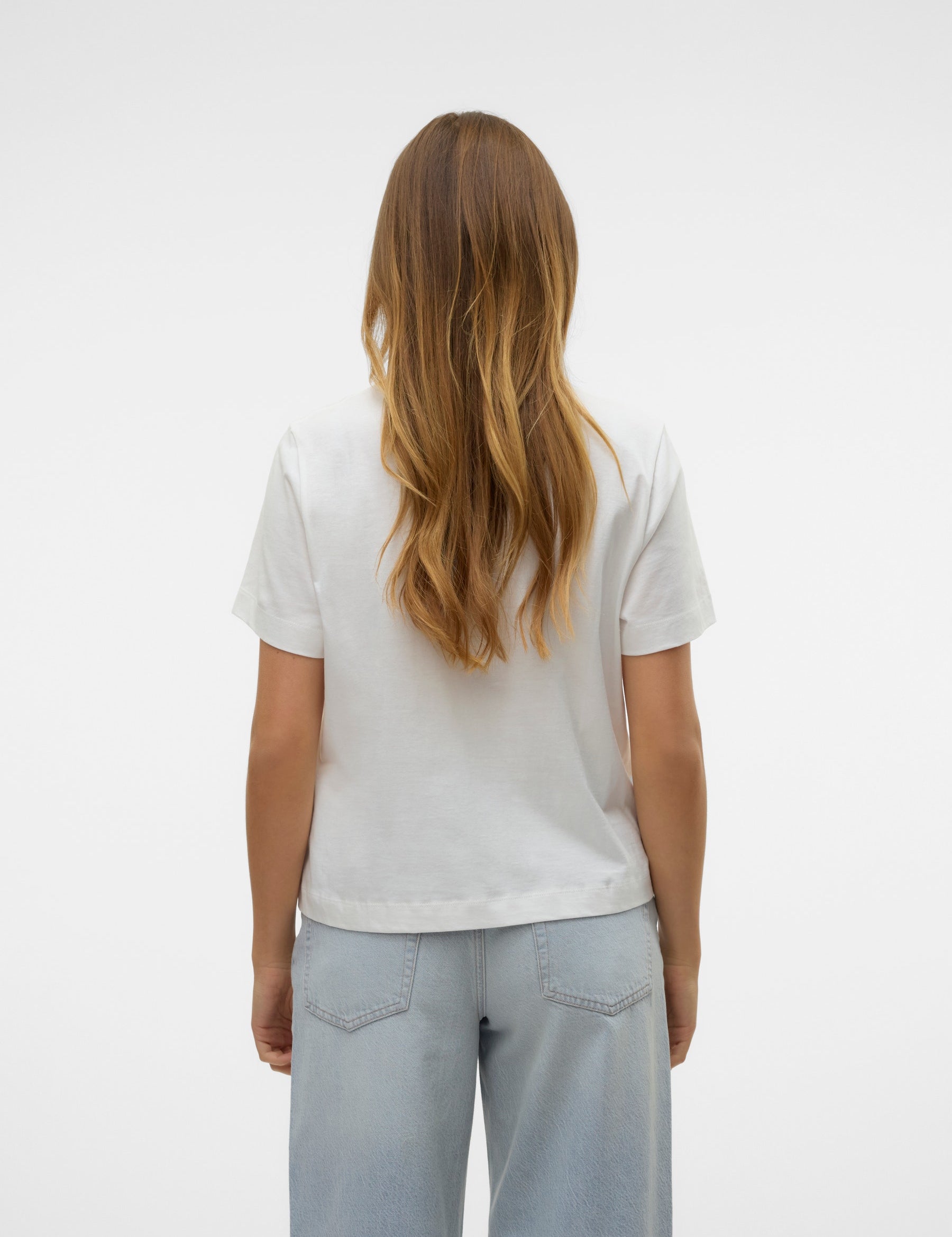 VERO MODA VMBERTA mette top box in snow white - Image 2