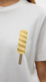 VERO MODA VMBERTA mette top box in snow white - Image 6