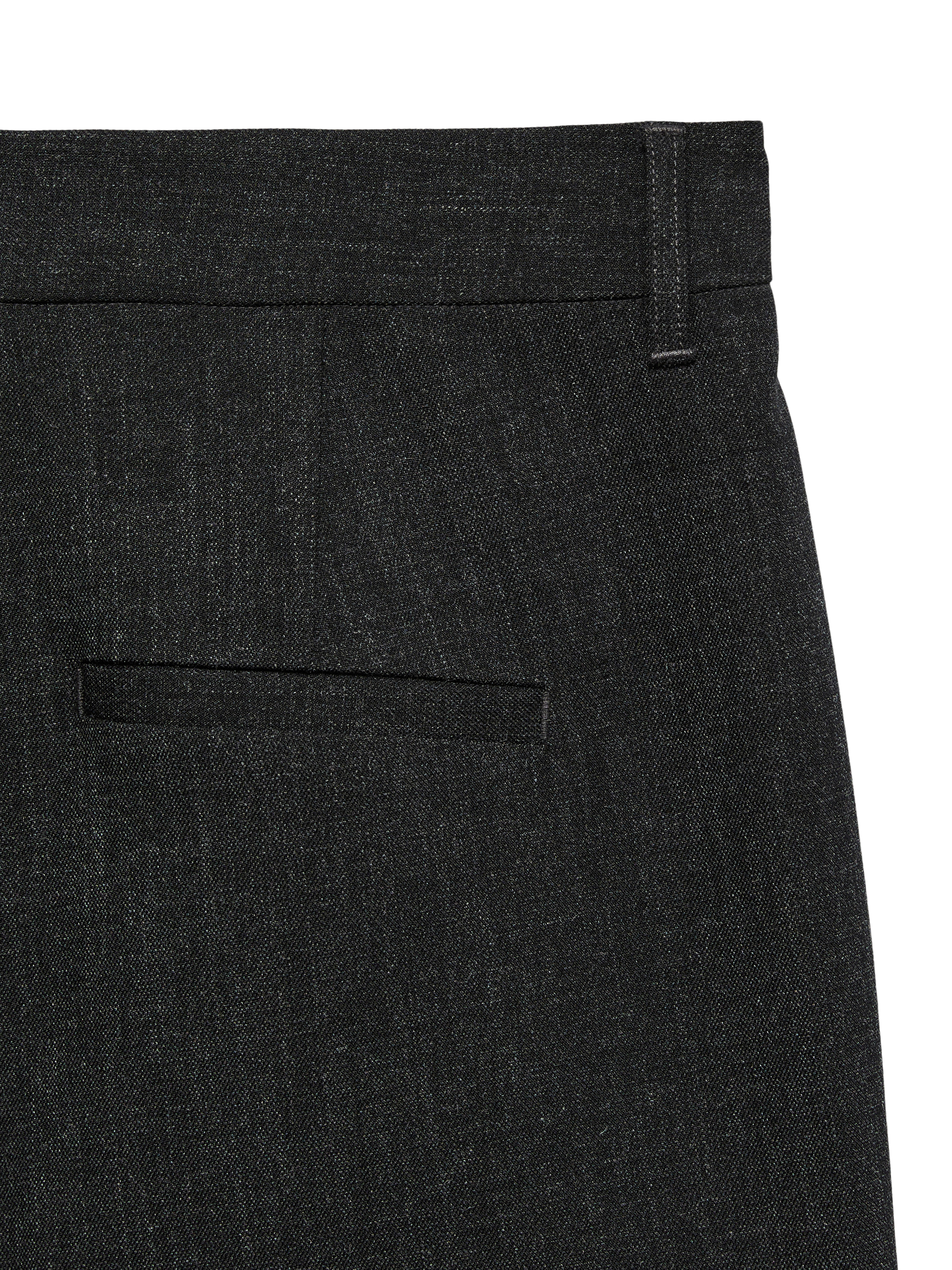 VERO MODA VMBESTIE wide dad pant in dark grey melange - Image 4